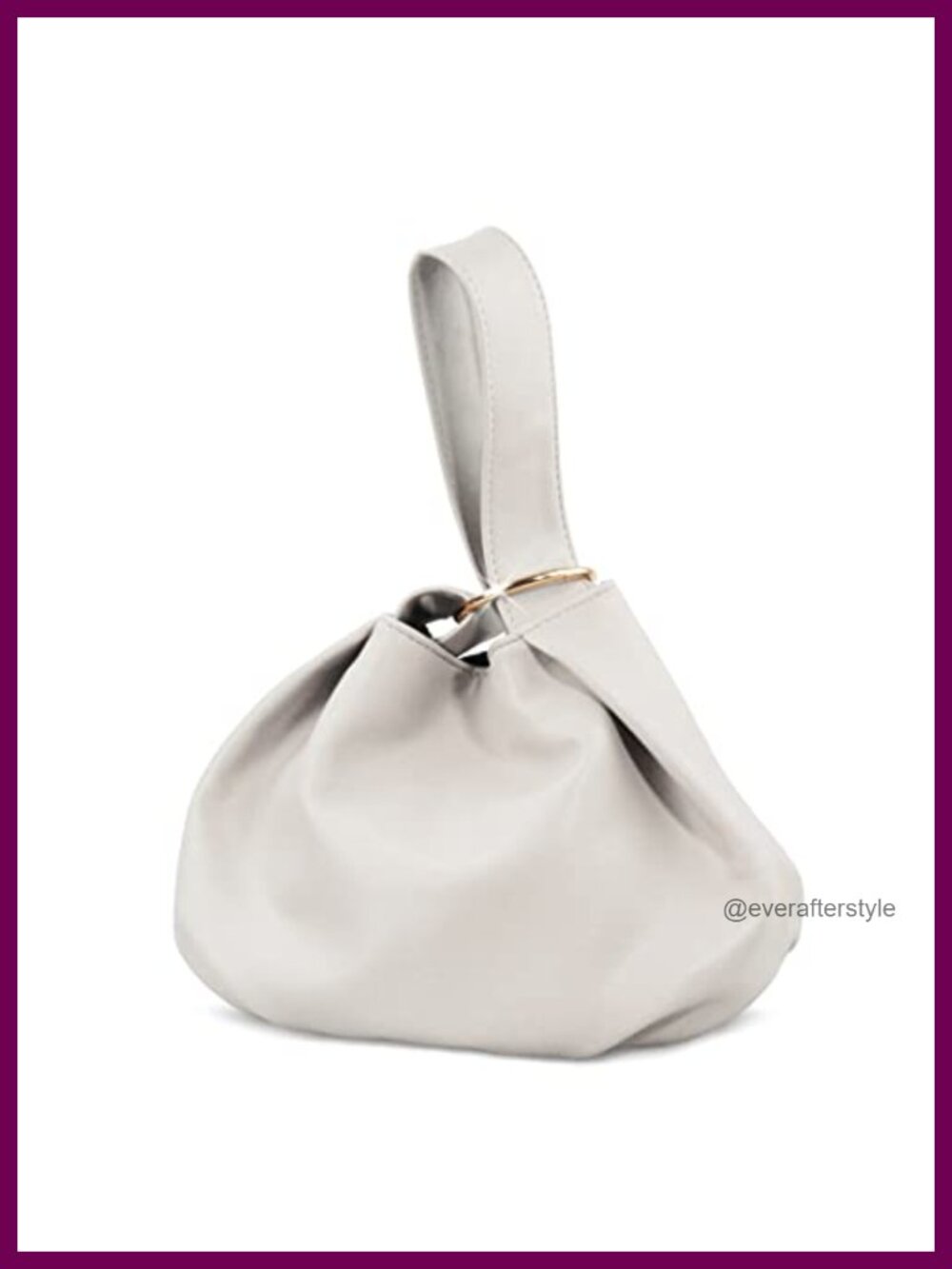 Soft Vegan Leather Hobo Top Handle Bag Wristlet Clutch